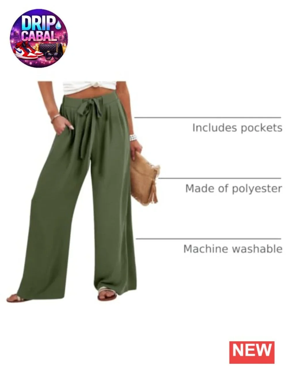 Wide Leg Palazzo Pants Women High Waist Flowy Casual Lounge Trousers